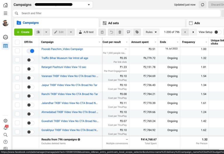 Client Campaigns for Proof